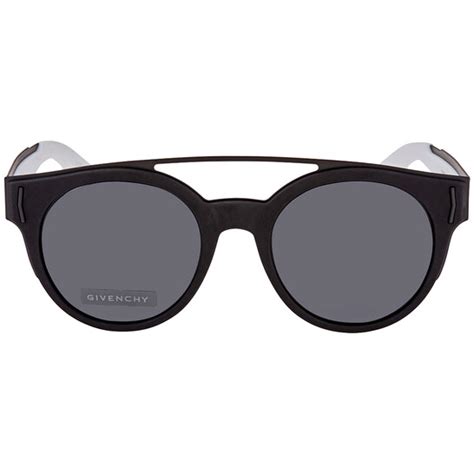 givenchy 7017|Givenchy GV7017NS Grey Blue Round Unisex Sunglasses GV .